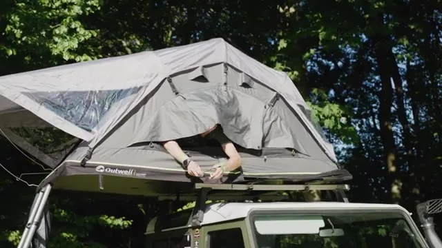 Outwell Bamfield 140 roof tent in an outdoor camping setting