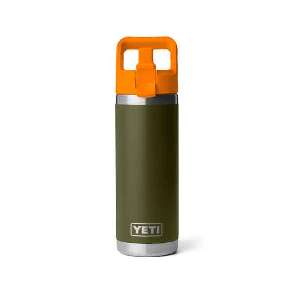 Yeti 18oz Straw Olive/King Crab Orange