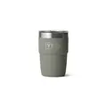 Yeti 8oz Ceramic Lining Stackable Cup Pampa Green FrontYeti 8oz Ceramic Lining Stackable Cup Pampa Green Back