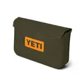 Yeti Sidekick Dry 3L Waterproof Gear Case Olive/King Crab Orange sideways