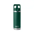 Yeti 18oz Straw Bottle Black Forest Green