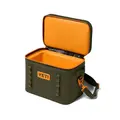 Yeti Hopper Flip 18 Olive/King Crab Orange open