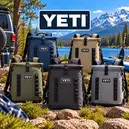 YETI Hopper insulated backpack coolers in a range of colours for outdoor adventures