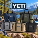 YETI Hopper insulated tote coolers in a range of colours for camping picnics and outdoor adventures