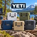 YETI Roadie hard coolers in a range of sizes and colours