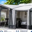 Caravan awning annex extension for additional space