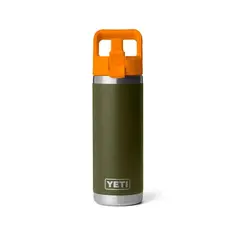 Yeti 18oz Straw Olive/King Crab Orange