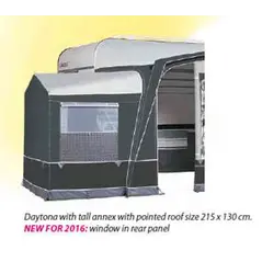 Optional pointed roof annexe for Dorema Daytona caravan awning