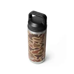 Yeti 18oz Chug Bottle Wetlands Camo Closed