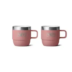 Yeti 6oz Stackable Mugs Sandstone Pink Front