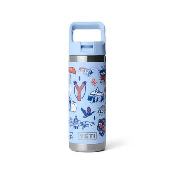Yeti Rambler Bottle 18oz Cape Summer Camp Front