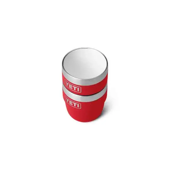 Yeti 4oz Stackable Cups Rescue Red Stacked