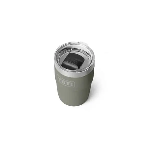 Yeti 8oz Ceramic Lining Stackable Cup Pampa Green Closed