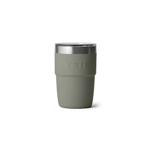 Yeti 8oz Ceramic Lining Stackable Cup Pampa Green Back