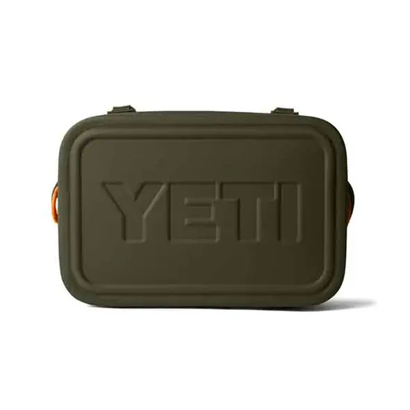 Yeti Hopper Flip 18 Olive/King Crab Orange bottom