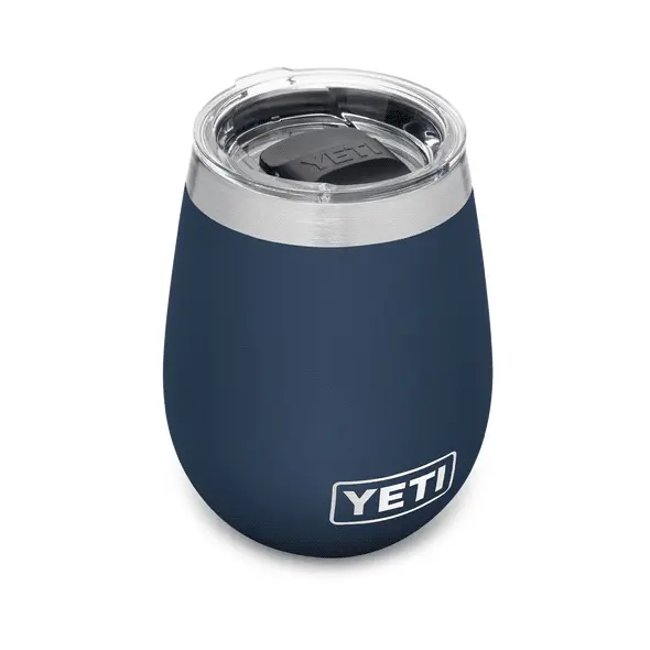 Yeti Wine Tumbler 10oz Navy top down