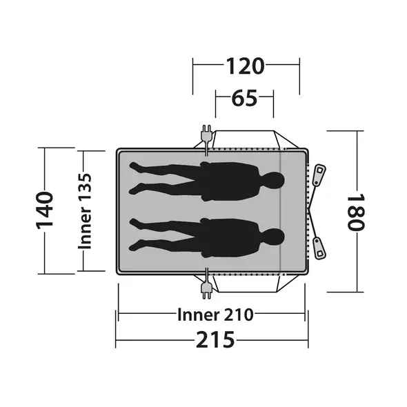 Outwell Coombs 135-X Roof Tent